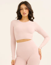 Arise Comfort Cropped Long Sleeve V2 - Mauve
