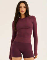 Elemental Long Sleeve T-Shirt - Blackberry