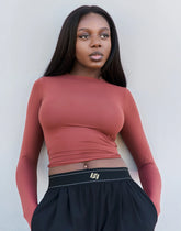 Elemental Long Sleeve T-Shirt - Brown