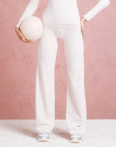 Lycra Wide Leg Pant - Mauve